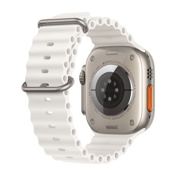 Apple Watch Ultra GPS + Cellular, 49 мм, корпус из титана, ремешок Ocean белого цвета